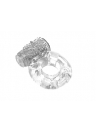 Прозрачное эрекционное кольцо с вибрацией Rings Axle-pin - Lola Games - в Волгодонске купить с доставкой