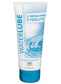 Лубрикант на основе чистой родниковой воды WaterLube - 100 мл. - HOT - купить с доставкой в Волгодонске