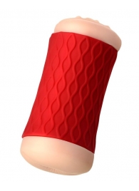 Двухсторонний мастурбатор JOS  NADIN в красном цилиндре - JOS - в Волгодонске купить с доставкой