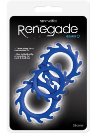 Набор из 3 синих эрекционных колец Renegade Gears - NS Novelties - в Волгодонске купить с доставкой