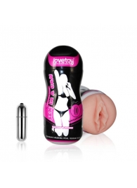 Мастурбатор-вагина Sex In A Can Vibra Vagina Tunnel - Lovetoy - в Волгодонске купить с доставкой
