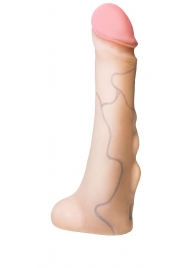 Реалистичная насадка с мошонкой REAL Standard - 18 см. - LOVETOY (А-Полимер) - купить с доставкой в Волгодонске