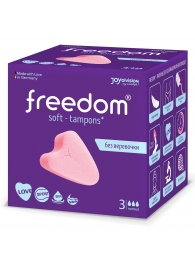 Женские гигиенические тампоны без веревочки FREEDOM normal - 3 шт. - Freedom - купить с доставкой в Волгодонске