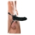 Чёрный полый страпон 7  Silicone Hollow Strap-On - 18 см. - Pipedream - купить с доставкой в Волгодонске