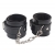 Черные оковы на ноги Obey Me Leather Ankle Cuffs - Chisa - купить с доставкой в Волгодонске