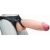Телесный реалистичный фаллоимитатор на черных трусиках Real Big Strap-On - 34,5 см. - LOVETOY (А-Полимер) - купить с доставкой в Волгодонске
