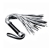 Серебристая плетка Struggle My Flogger с черной ручкой - 45 см. - Lovetoy - купить с доставкой в Волгодонске