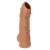 Телесная насадка с пупырышками и открытой головкой Nude Sleeve L - 14 см. - KOKOS - в Волгодонске купить с доставкой
