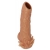 Телесная насадка с усиками и открытой головкой Nude Sleeve L - 14 см. - KOKOS - в Волгодонске купить с доставкой
