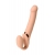 Телесный безремневой вибрострапон Vibrating Bendable Strap-On L - Strap-on-me - купить с доставкой в Волгодонске