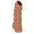 Телесная насадка с венками и открытой головкой Nude Sleeve S - 10 см. - KOKOS - в Волгодонске купить с доставкой