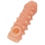 Телесная закрытая насадка с шариками Cock Sleeve Size M - 15,6 см. - KOKOS - в Волгодонске купить с доставкой