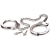 Металлические наручники Metal Leg Cuffs - Pipedream - купить с доставкой в Волгодонске