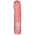 Розовая фаллическая насадка Vac-U-Lock 8  Crystal Jellies Dong - 20,3 см. - Doc Johnson - купить с доставкой в Волгодонске