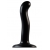 Черный фаллоимитатор-насадка Strap-On-Me P G spot Dildo size S - 16,4 см. - Strap-on-me - купить с доставкой в Волгодонске