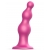 Розовая насадка Strap-On-Me Dildo Plug Beads size S - Strap-on-me - купить с доставкой в Волгодонске