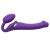 Фиолетовый безремневой вибрострапон Vibrating Bendable Strap-On - size L - Strap-on-me - купить с доставкой в Волгодонске