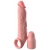 Телесная насадка-удлинитель 2 Inch Silicone X-tension with Strap - 20,3 см. - Pipedream - в Волгодонске купить с доставкой
