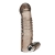 Дымчатая насадка на пенис с вибрацией  Vibrating Penis Enhancing Sleeve Extension - 13,3 см. - BlueLine - в Волгодонске купить с доставкой