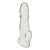Прозрачная насадка для пениса Girthy Penis Enhancing Sleeve Extension - 17,1 см. - BlueLine - в Волгодонске купить с доставкой