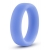 Голубое люминесцентное кольцо Silicone Glo Cock Ring - Blush Novelties - в Волгодонске купить с доставкой