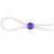 Прозрачное лассо с фиолетовой бусиной SILICONE COCK RING WITH BEAD LAVENDER - NMC - в Волгодонске купить с доставкой