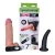 Страпон с 2 насадками и вибрацией UniStrap - 19 и 12 см. - LOVETOY (А-Полимер) - купить с доставкой в Волгодонске