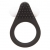 Чёрное эрекционное кольцо LIT-UP SILICONE STIMU RING 1 BLACK - Dream Toys - в Волгодонске купить с доставкой