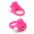 Розовое эрекционное кольцо с щеточкой LIT-UP SILICONE STIMU RING 5 - Dream Toys - в Волгодонске купить с доставкой