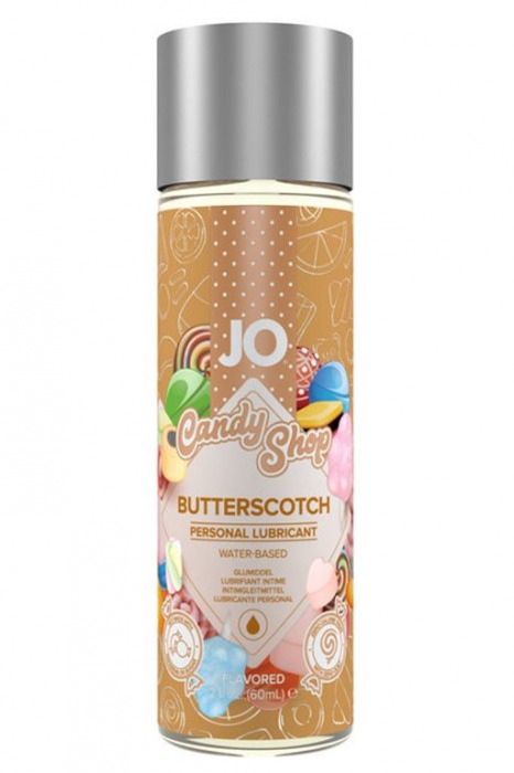Смазка на водной основе Candy Shop Butterscotch с ароматом ирисок - 60 мл. - System JO - купить с доставкой в Волгодонске