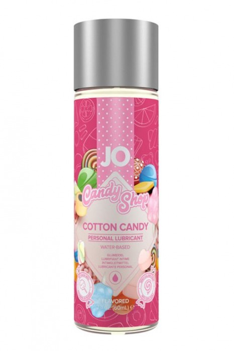 Смазка на водной основе Candy Shop Cotton Candy с ароматом сладкой ваты - 60 мл. - System JO - купить с доставкой в Волгодонске