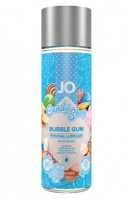 Смазка на водной основе Candy Shop Bubblegum с ароматом жвачки - 60 мл. - System JO - купить с доставкой в Волгодонске