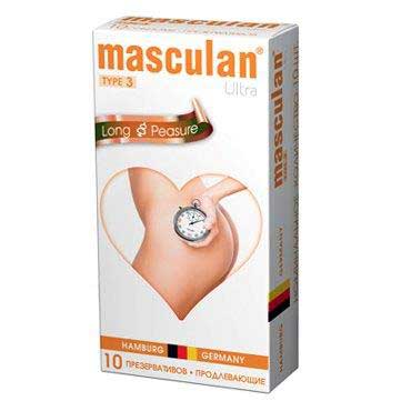 Розовые презервативы Masculan Ultra Long Pleasure с колечками, пупырышками и продлевающим эффектом - 10 шт. - Masculan - купить с доставкой в Волгодонске