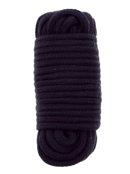 Черная веревка для связывания BONDX LOVE ROPE - 10 м. - Dream Toys - купить с доставкой в Волгодонске