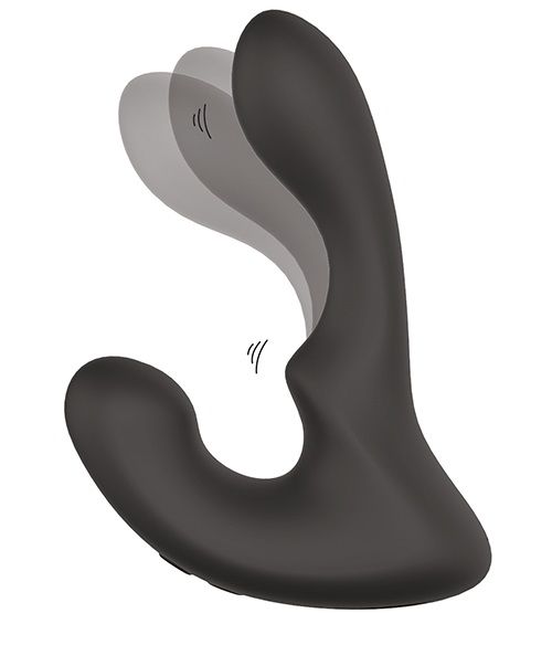 Чёрный массажер простаты с 2 моторами BOOTY ROCKER - Dream Toys - в Волгодонске купить с доставкой