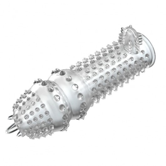 Закрытая прозрачная насадка Crystal sleeve - 14,2 см. - Erowoman-Eroman - в Волгодонске купить с доставкой
