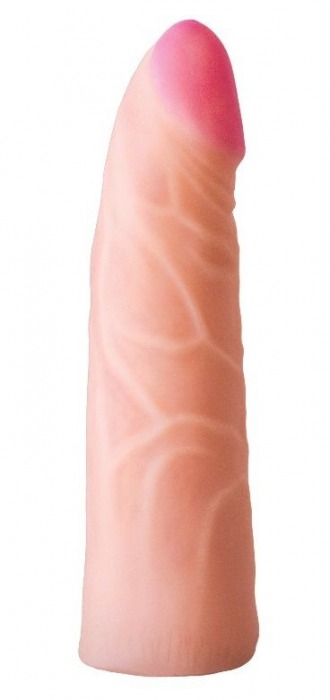 Фаллическая насадка на трусики харнесс - 17,5 см. - LOVETOY (А-Полимер) - купить с доставкой в Волгодонске