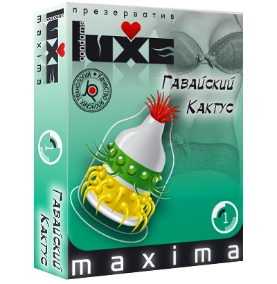 Презерватив LUXE Maxima  Гавайский Кактус  - 1 шт. - Luxe - купить с доставкой в Волгодонске