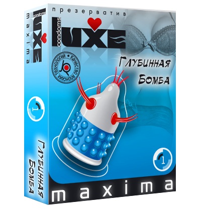 Презерватив LUXE Maxima  Глубинная бомба  - 1 шт. - Luxe - купить с доставкой в Волгодонске