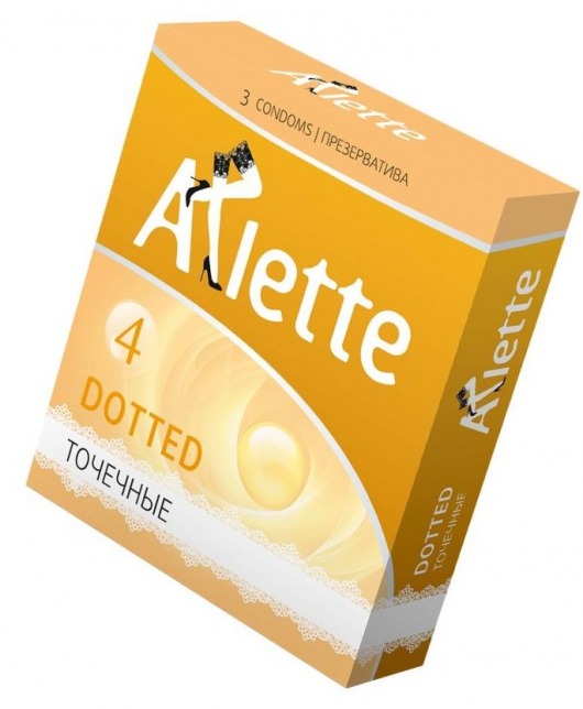 Презервативы Arlette Dotted с точечной текстурой - 3 шт. - Arlette - купить с доставкой в Волгодонске