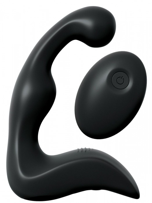 Черный вибромассажер простаты с пультом ДУ Control P-Spot Pro - Pipedream - в Волгодонске купить с доставкой
