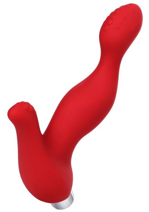 Красный силиконовый вибростимулятор простаты Proman - 12,5 см. - ToyFa - в Волгодонске купить с доставкой