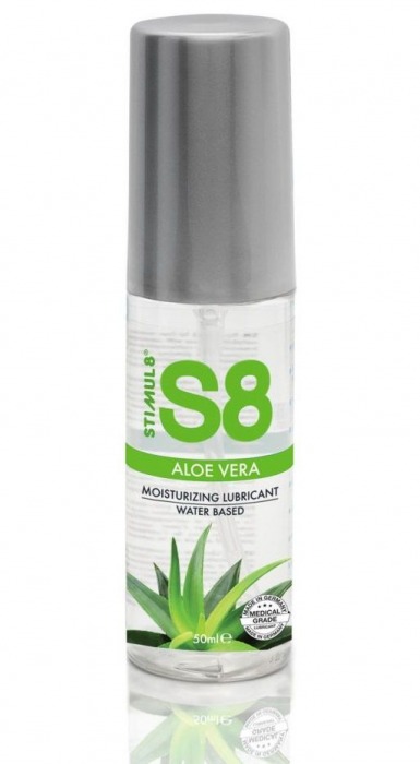 Лубрикант на водной основе S8 Aloe Vera Lube с алоэ вера - 50 мл. - Stimul8 - купить с доставкой в Волгодонске