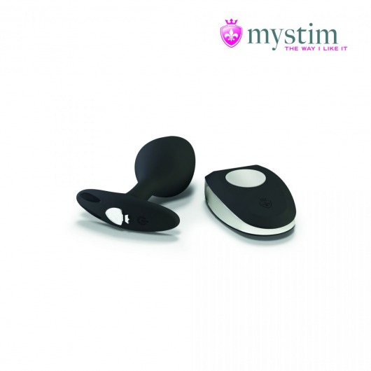 Черная пробка Mystim Rocking Vibe S с возможностью подключения к электростимулятору - 9,7 см. - MyStim - купить с доставкой в Волгодонске