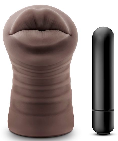 Коричневый мастурбатор-ротик Renee - Blush Novelties - в Волгодонске купить с доставкой