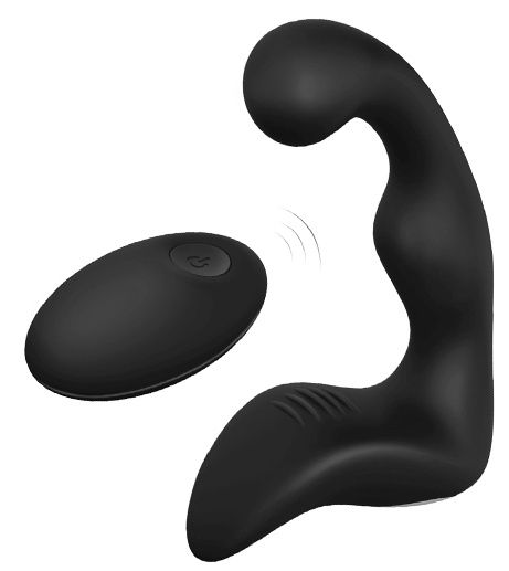 Черный вибромассажер простаты REMOTE BOOTY PLEASER - Dream Toys - в Волгодонске купить с доставкой