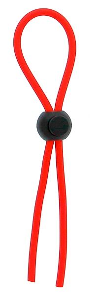 Красное эрекционное лассо с одной бусинкой-утяжкой STRETCHY THICK LASSO - Dream Toys - в Волгодонске купить с доставкой