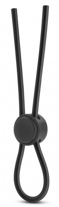 Черное силиконовое лассо на пенис SILICONE LOOP COCK RING - Blush Novelties - в Волгодонске купить с доставкой