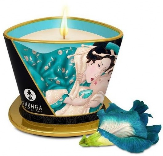 Массажная свеча Island Blossoms - 170 мл. - Shunga - купить с доставкой в Волгодонске