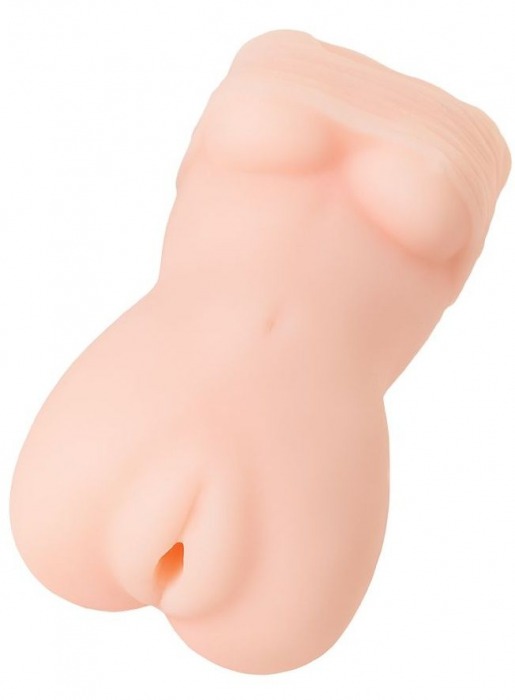 Телесный мастурбатор в виде женской фигурки - Toyfa Basic - в Волгодонске купить с доставкой